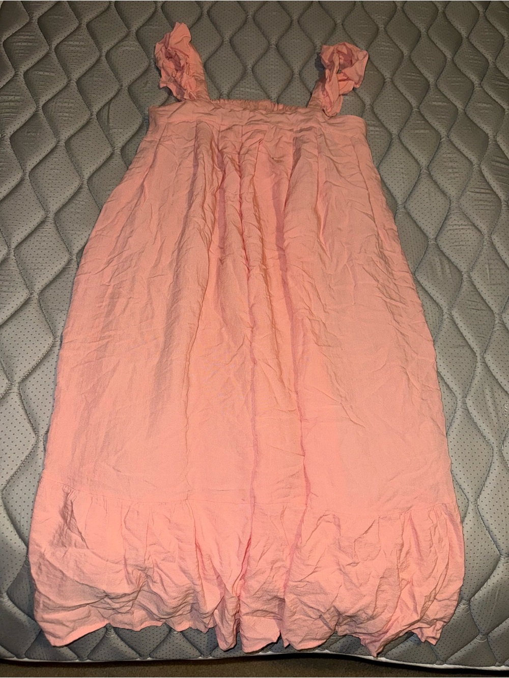 Women’s Peach Ruffle Strap Summer Dress
